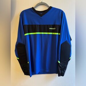 Reusch Razor Goalie Shirt Long Sleeve Large-Royal Blue, New